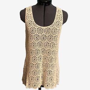 Cream Lace Tank